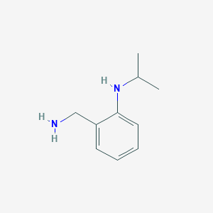 molecular formula C10H16N2 B13231971 2-(aminomethyl)-N-(propan-2-yl)aniline 