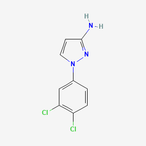 molecular formula C9H7Cl2N3 B1323198 1-(3,4-Dichlorophenyl)-1H-pyrazol-3-amine CAS No. 66000-43-9
