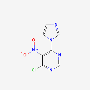 4-Chloro-6-(1H-imidazol-1-yl)-5-nitropyrimidine