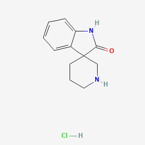 molecular formula C12H15ClN2O B1323208 Spiro[indoline-3,3'-piperidin]-2-one hydrochloride CAS No. 320772-89-2
