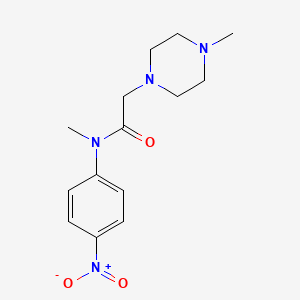 molecular formula C14H20N4O3 B1323212 N-methyl-2-(4-methylpiperazin-1-yl)-N-(4-nitrophenyl)acetamide CAS No. 1139453-98-7