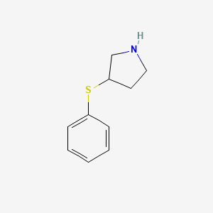 molecular formula C10H13NS B13232143 3-(Phenylsulfanyl)pyrrolidine 
