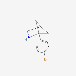 molecular formula C11H12BrN B13232225 1-(4-Bromophenyl)-2-azabicyclo[2.1.1]hexane 