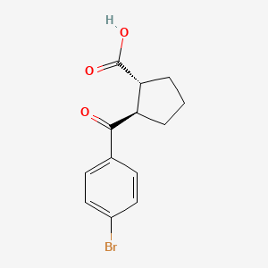 trans-2-(4-Bromobenzoyl)cyclopentanecarboxylic acid