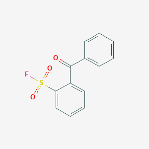 molecular formula C13H9FO3S B13232314 2-Benzoylbenzene-1-sulfonyl fluoride 