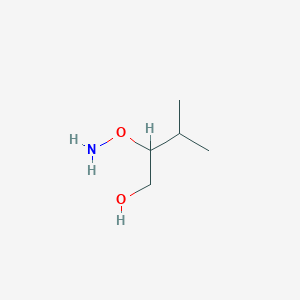 molecular formula C5H13NO2 B13232343 2-(Aminooxy)-3-methylbutan-1-ol 