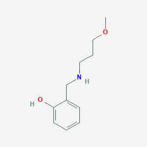 molecular formula C11H17NO2 B13232369 2-{[(3-Methoxypropyl)amino]methyl}phenol 
