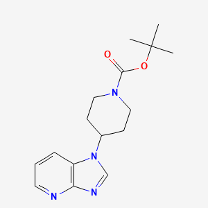 trifluoromethyl 4-{1H-imidazo[4,5-b]pyridin-1-yl}piperidine-1-carboxylate