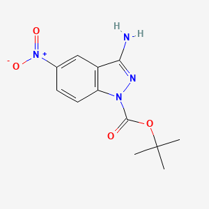 tert-Butyl 3-amino-5-nitro-1H-indazole-1-carboxylate