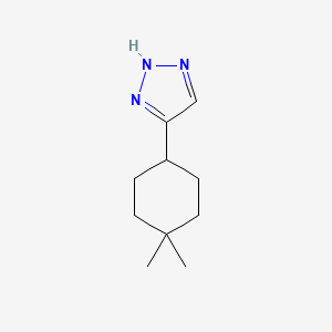 molecular formula C10H17N3 B13232482 4-(4,4-Dimethylcyclohexyl)-2H-1,2,3-triazole 