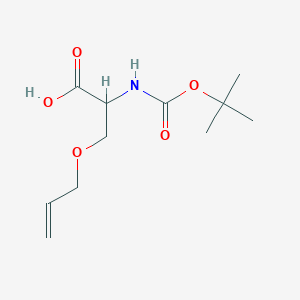 molecular formula C11H19NO5 B13232485 2-{[(Tert-butoxy)carbonyl]amino}-3-(prop-2-en-1-yloxy)propanoic acid 
