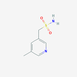 molecular formula C7H10N2O2S B13232517 (5-Methylpyridin-3-yl)methanesulfonamide 