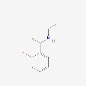 molecular formula C11H16FN B13232535 [1-(2-Fluorophenyl)ethyl](propyl)amine 