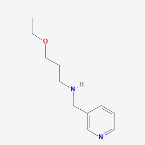 molecular formula C11H18N2O B13232552 (3-Ethoxypropyl)(pyridin-3-ylmethyl)amine 
