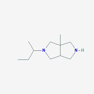 molecular formula C11H22N2 B13232596 2-(Butan-2-yl)-3a-methyl-octahydropyrrolo[3,4-c]pyrrole 