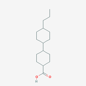 molecular formula C16H28O2 B132326 trans-4'-Propyl-(1,1'-bicyclohexyl)-4-carboxylic Acid CAS No. 65355-32-0