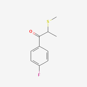 molecular formula C10H11FOS B13232737 1-(4-Fluorophenyl)-2-(methylsulfanyl)propan-1-one 