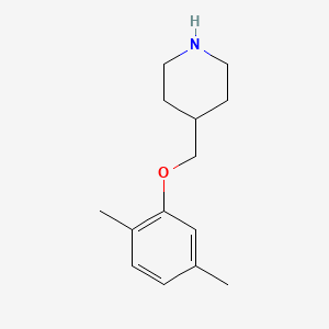 molecular formula C14H21NO B1323276 4-[(2,5-Dimethylphenoxy)methyl]piperidine CAS No. 70260-92-3
