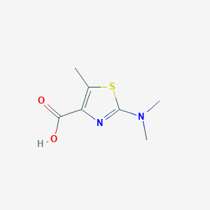 molecular formula C7H10N2O2S B13232796 2-(Dimethylamino)-5-methyl-1,3-thiazole-4-carboxylic acid 