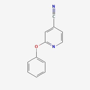 molecular formula C12H8N2O B1323280 2-Phenoxyisonicotinonitrile CAS No. 81249-44-7