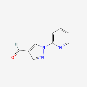 molecular formula C9H7N3O B1323281 1-(pyridin-2-yl)-1H-pyrazole-4-carbaldehyde CAS No. 896717-66-1