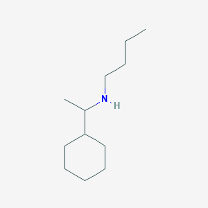 molecular formula C12H25N B13232845 Butyl(1-cyclohexylethyl)amine 