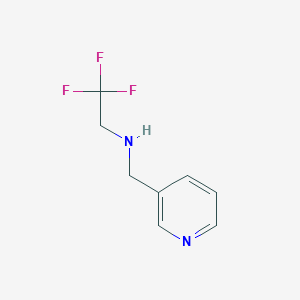 molecular formula C8H9F3N2 B1323285 2,2,2-trifluoro-N-(pyridin-3-ylmethyl)ethanamine 
