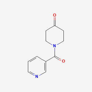 molecular formula C11H12N2O2 B1323292 1-(3-Pyridinylcarbonyl)-4-piperidinone 