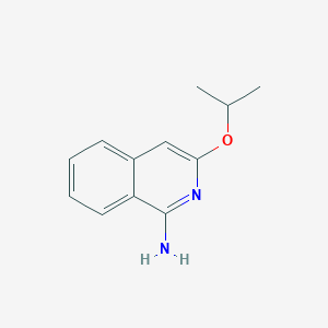 molecular formula C12H14N2O B13232930 3-(Propan-2-yloxy)isoquinolin-1-amine 