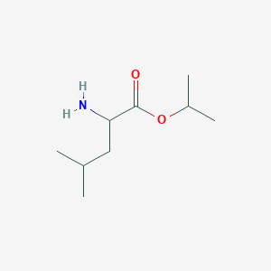 molecular formula C9H19NO2 B13232939 Propan-2-yl 2-amino-4-methylpentanoate CAS No. 79487-90-4