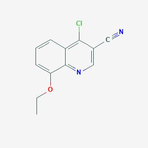molecular formula C12H9ClN2O B1323299 4-Chloro-8-ethoxyquinoline-3-carbonitrile CAS No. 1016837-47-0