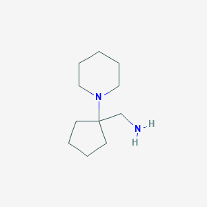 molecular formula C11H22N2 B1323301 (1-Piperidin-1-ylcyclopentyl)methylamine CAS No. 933701-05-4