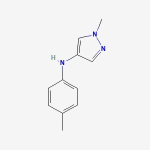 molecular formula C11H13N3 B13233046 1-Methyl-N-(4-methylphenyl)-1H-pyrazol-4-amine 