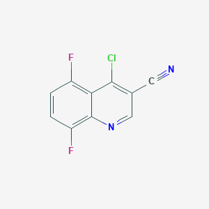 molecular formula C10H3ClF2N2 B1323306 4-Chloro-5,8-difluoroquinoline-3-carbonitrile CAS No. 936497-95-9
