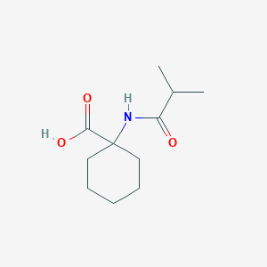molecular formula C11H19NO3 B1323308 1-(2-Methylpropanamido)cyclohexane-1-carboxylic acid CAS No. 652172-80-0