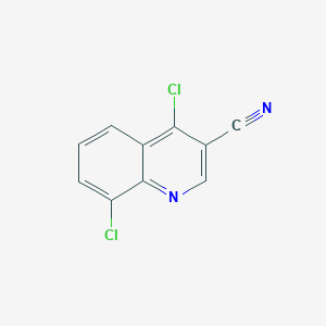molecular formula C10H4Cl2N2 B1323314 4,8-Dichloroquinoline-3-carbonitrile CAS No. 1016867-23-4