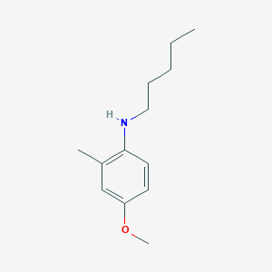 molecular formula C13H21NO B13233146 4-methoxy-2-methyl-N-pentylaniline 