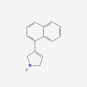 molecular formula C14H13N B13233253 3-(Naphthalen-1-yl)-2,5-dihydro-1H-pyrrole CAS No. 756813-28-2