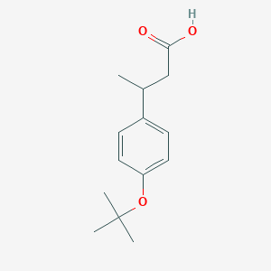 molecular formula C14H20O3 B1323326 3-(4-tert-Butoxyphenyl)butyric acid CAS No. 885266-61-5