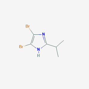 molecular formula C6H8Br2N2 B1323329 4,5-dibromo-2-isopropyl-1H-imidazole CAS No. 885266-63-7