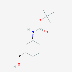molecular formula C12H23NO3 B1323331 tert-Butyl cis-(3-hydroxymethyl)-cyclohexylcarbamate CAS No. 920966-16-1