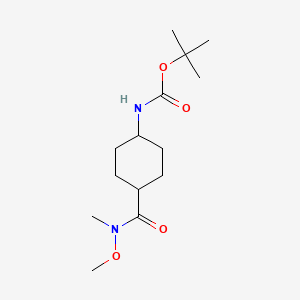 Tert-butyl trans-4-(N-methoxy-N-methylcarbamoyl)cyclohexylcarbamate