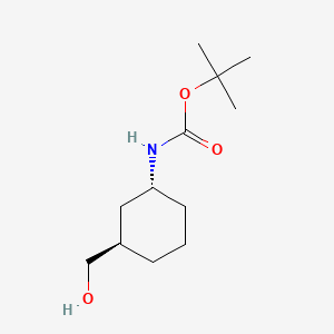 molecular formula C12H23NO3 B1323334 tert-Butyl trans-(3-hydroxymethyl)-cyclohexylcarbamate CAS No. 920966-17-2