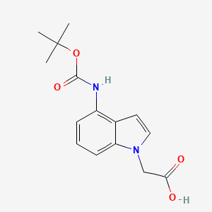 [4-[(tert-Butoxycarbonyl)amino]-1H-indol-1-yl]acetic acid