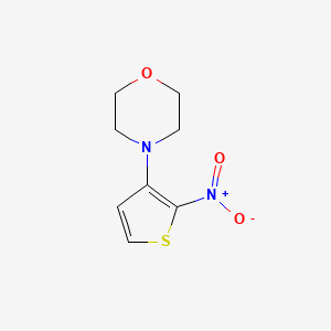 molecular formula C8H10N2O3S B13233397 4-(2-Nitrothiophen-3-yl)morpholine 