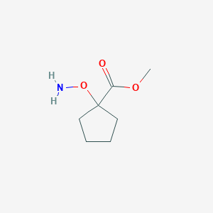molecular formula C7H13NO3 B13233416 Methyl 1-(aminooxy)cyclopentane-1-carboxylate 