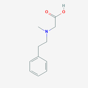 molecular formula C11H15NO2 B13233468 2-[Methyl(2-phenylethyl)amino]acetic acid 