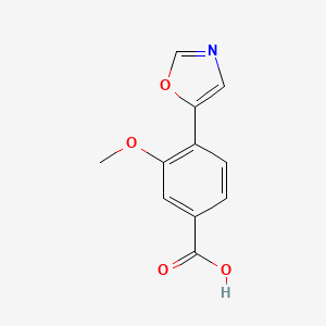 3-Methoxy-4-(oxazol-5-yl)benzoic acid