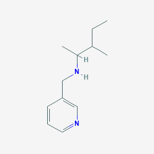 molecular formula C12H20N2 B13233493 (3-Methylpentan-2-yl)(pyridin-3-ylmethyl)amine 