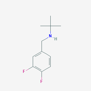 molecular formula C11H15F2N B13233497 Tert-butyl[(3,4-difluorophenyl)methyl]amine 